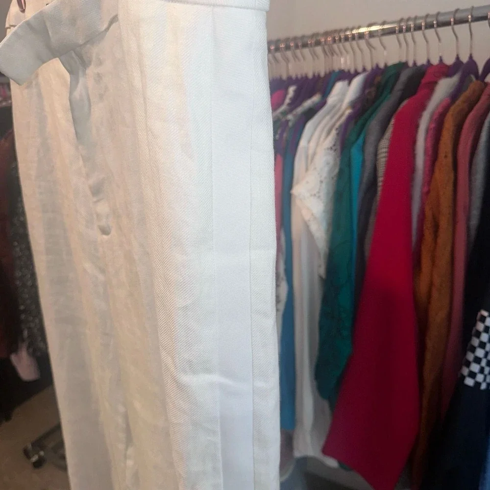 Banana Republic Salma Wide Leg Linen Tuxedo (100% Linen)  W>39 I>30 SZ 16